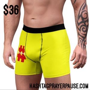 #PrayerPause Canary Dragon Men's Boxer Briefs